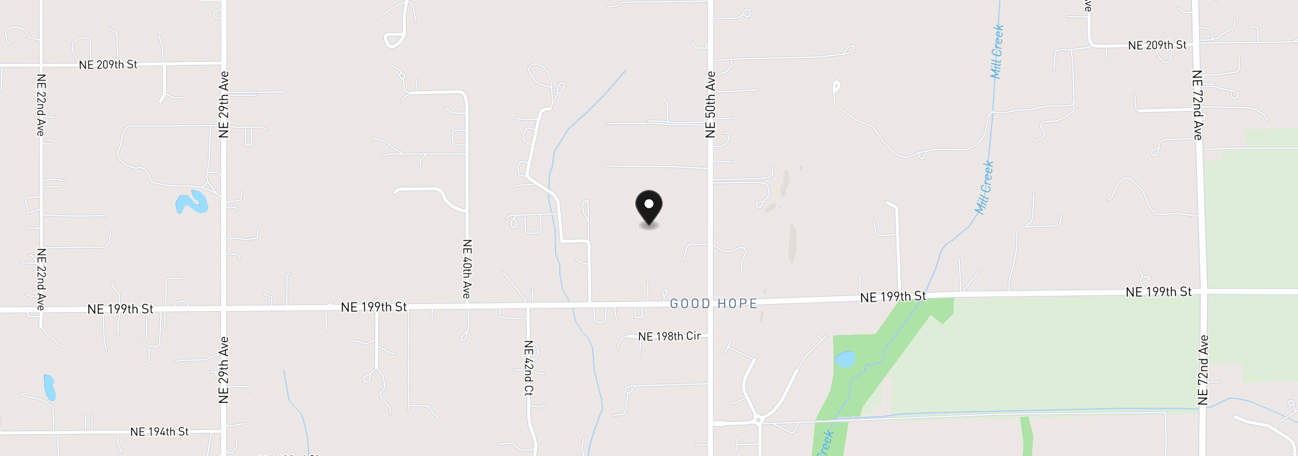 Map showing the location of 20200 NE 50th Ave, Ridgefield, Wa 98642
