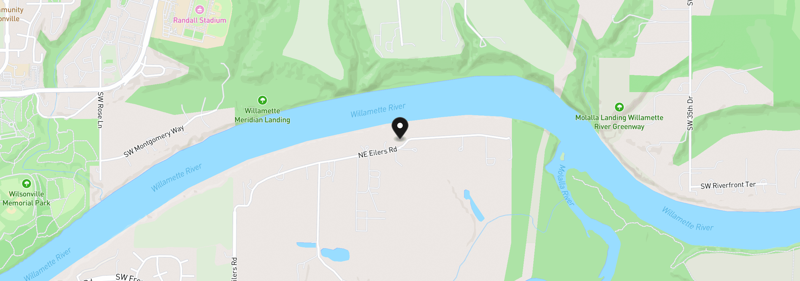 Map showing the location of 15995 NE Eilers Rd, Aurora, OR 97002