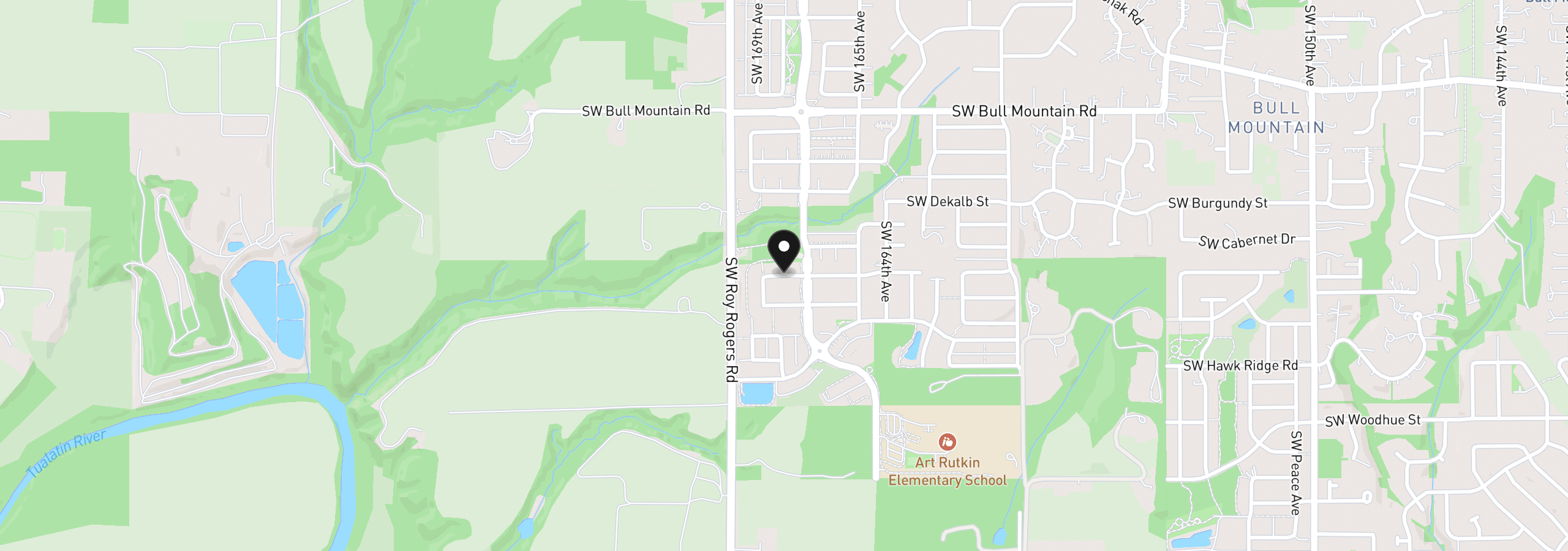 Map showing the location of 16829 SW Everton St H189, Tigard, OR 97224