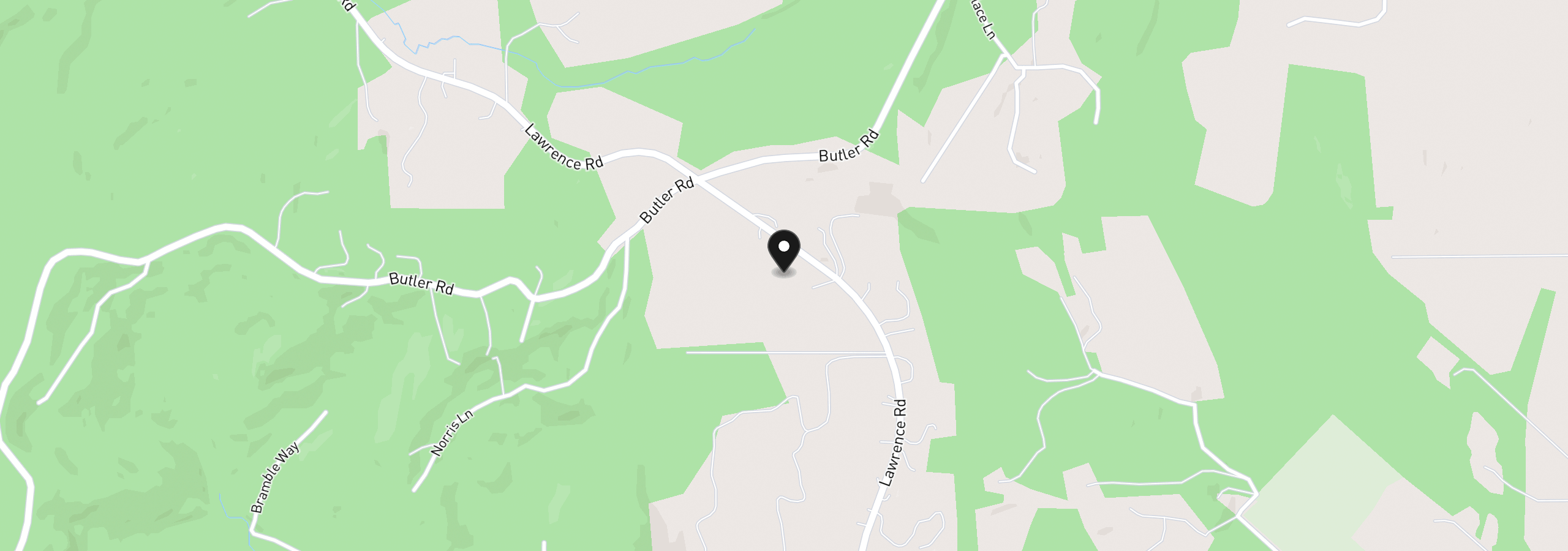 Map showing the location of 25128 Lawrence Rd, Junction City, OR 97448