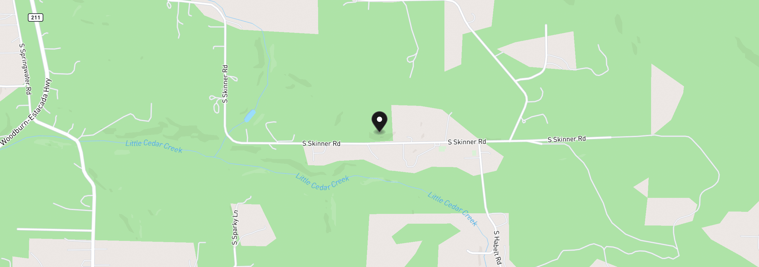 Map showing the location of 27497 S Skinner Rd, Estacada, OR 97023