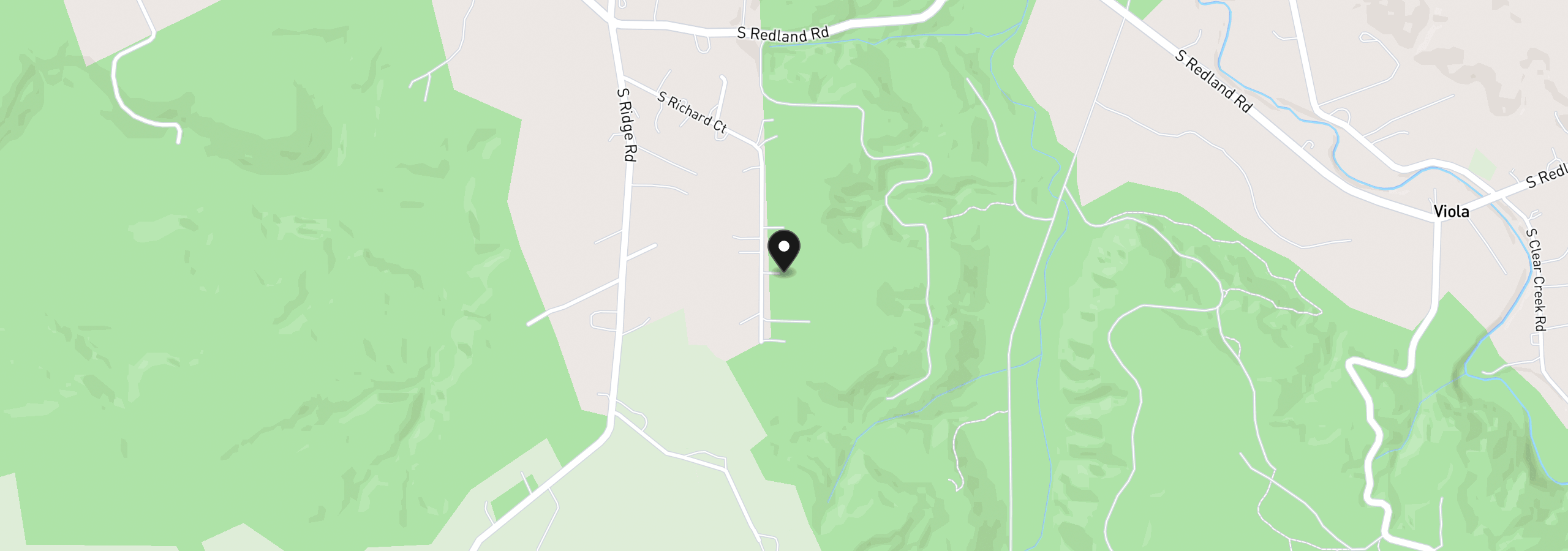 Map showing the location of 21414 S Richard Ct, Oregon City, OR 97045