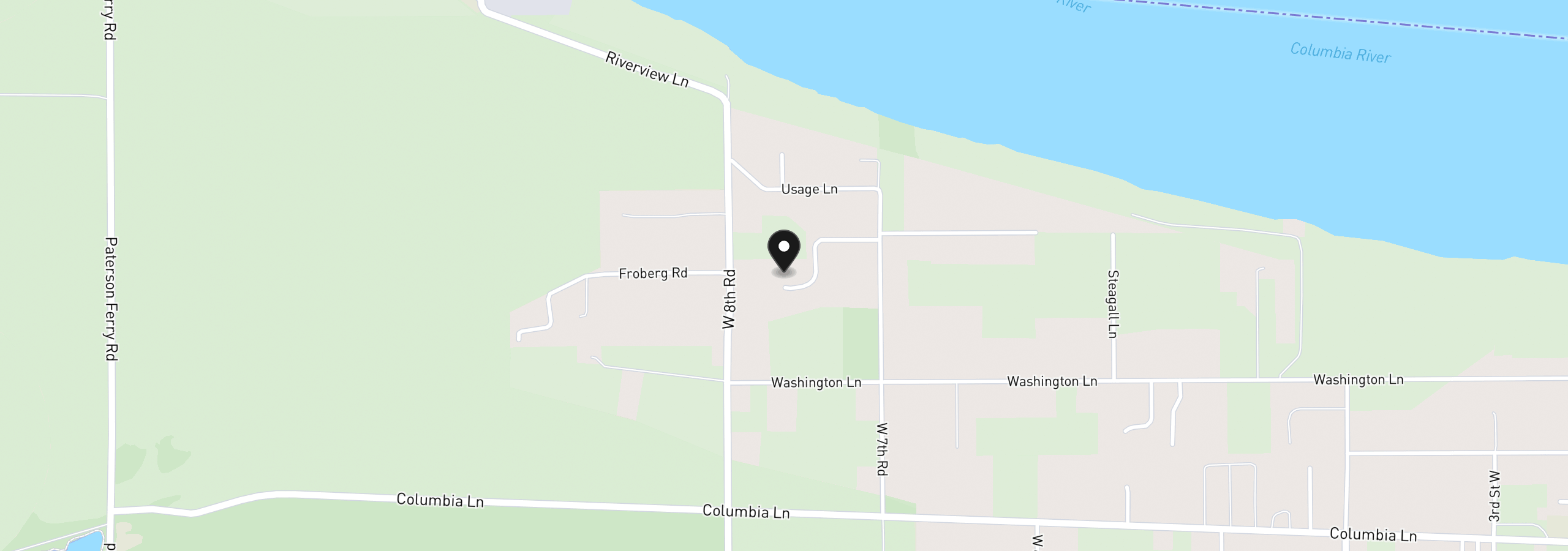Map showing the location of 74585 Magic Garden Ln, Irrigon, OR 97844