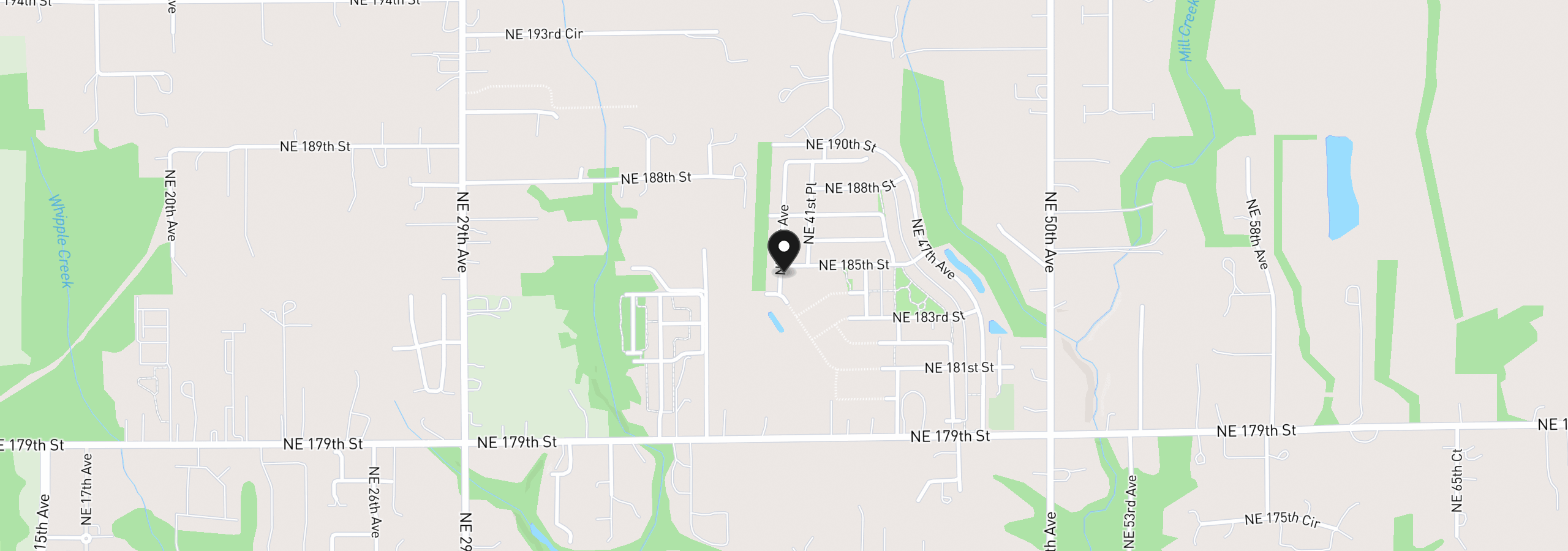Map showing the location of 18423 NE 41st Ave Lot 431, Vancouver, Wa 98686