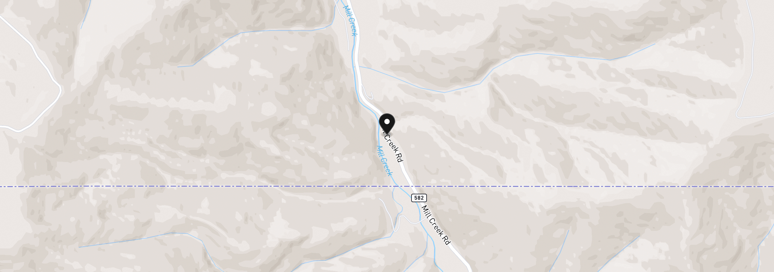 Map showing the location of 61370 Mill Creek Rd, Walla Walla, OR 99362