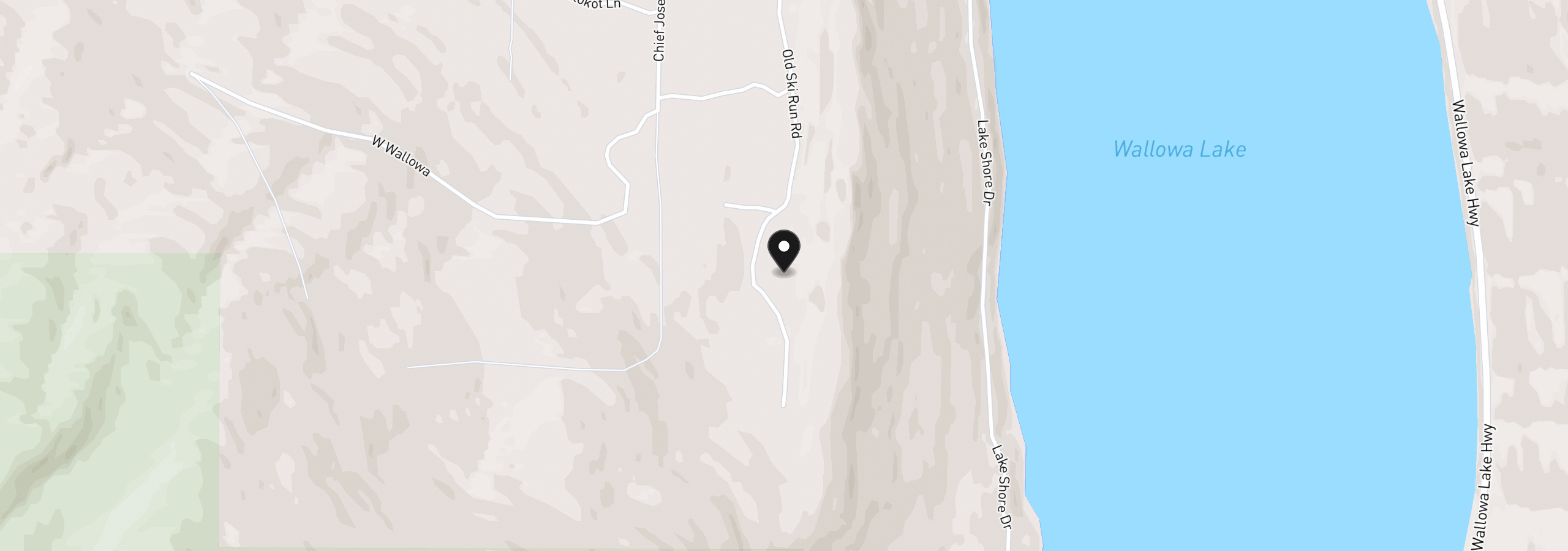 Map showing the location of 60989 Old Ski Run Rd, Joseph, OR 97846
