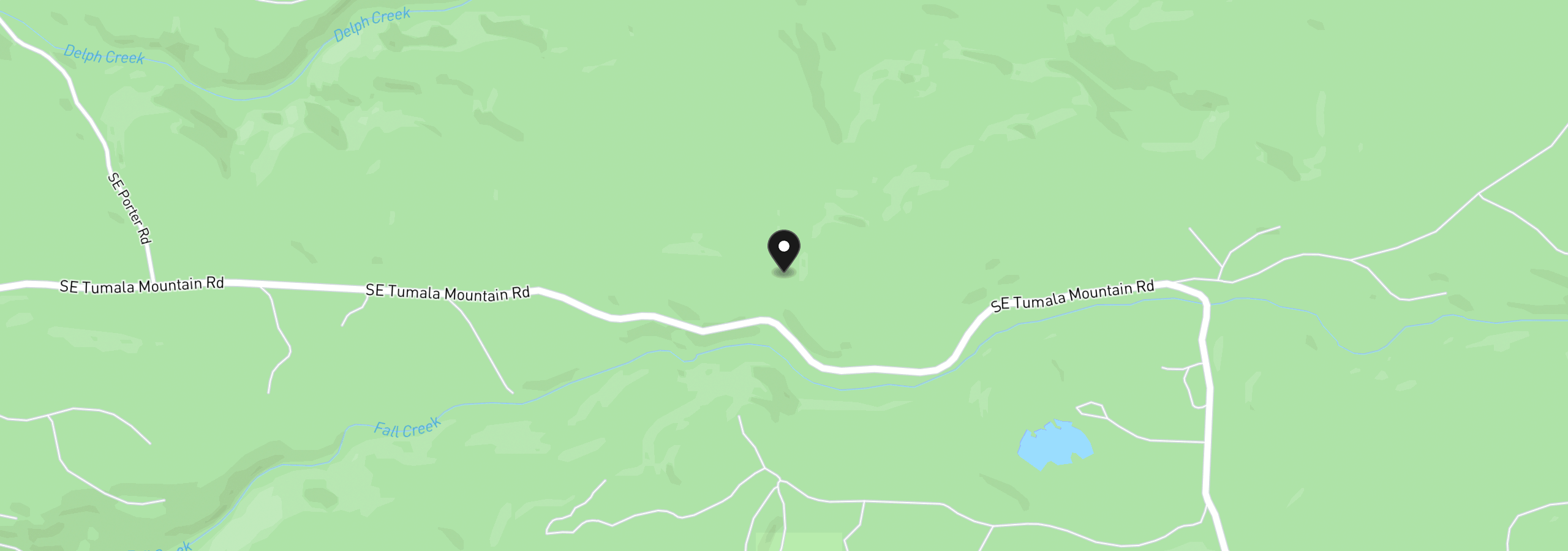 Map showing the location of Tumala Mountain Road, Estacada, OR 97023