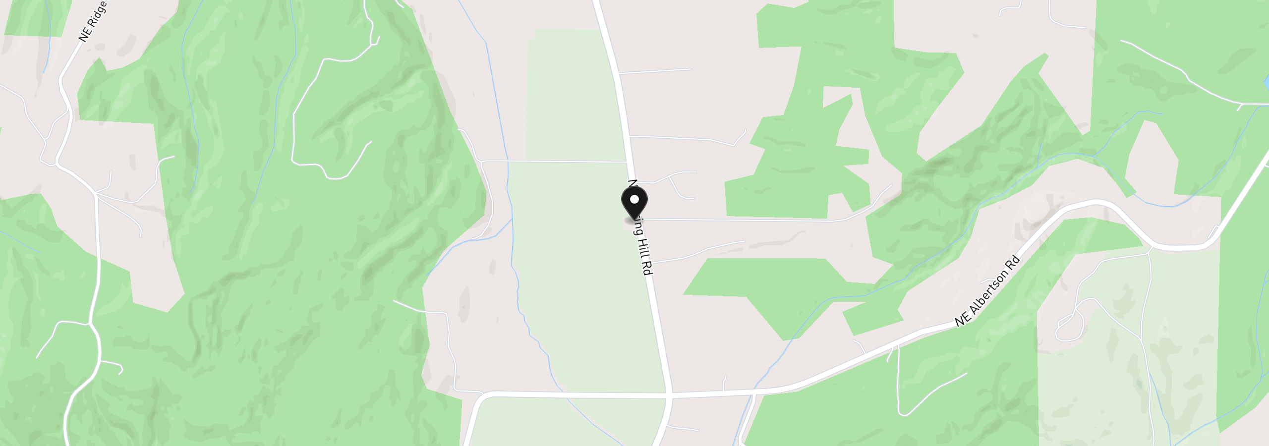 Map showing the location of 23455 NE Spring Hill Rd, Gaston, OR 97119