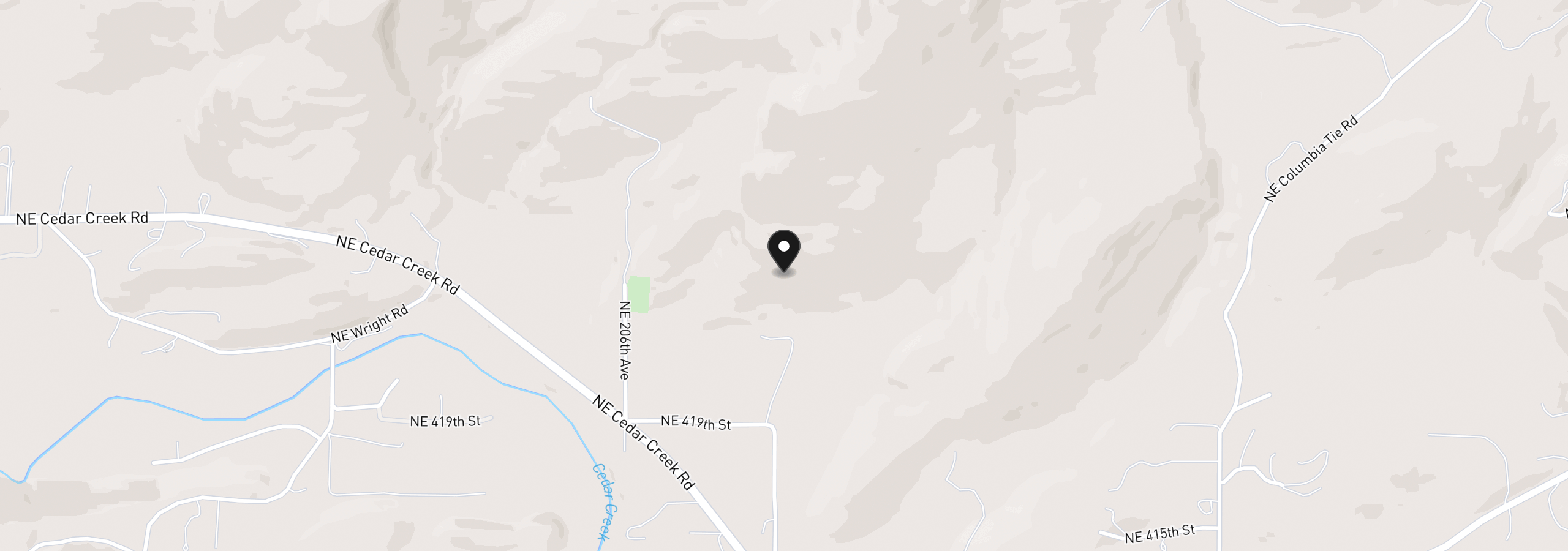 Map showing the location of 0 NE 206 Ave, Amboy, Wa 98601