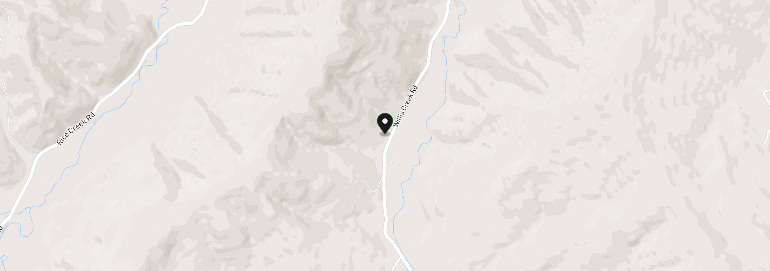 Map showing the location of 3707 Willis Creek Rd, Winston, OR 97496