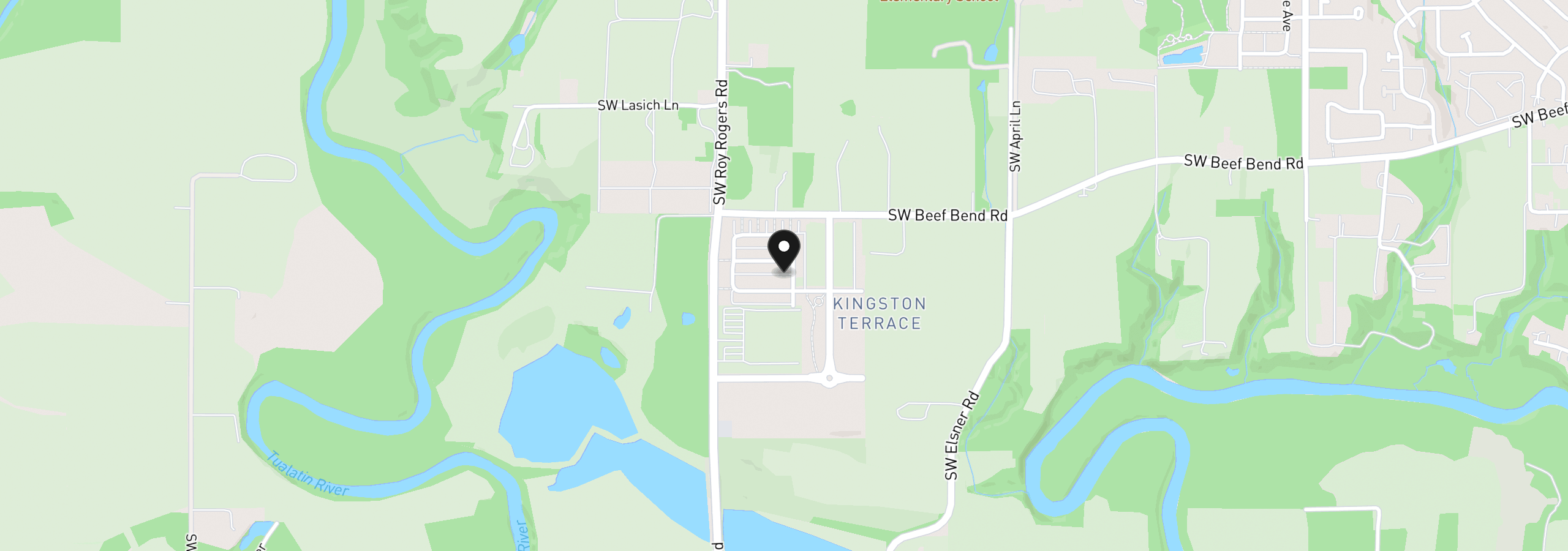 Map showing the location of 16853 SW Pomelo Dr, Sherwood, OR 97140