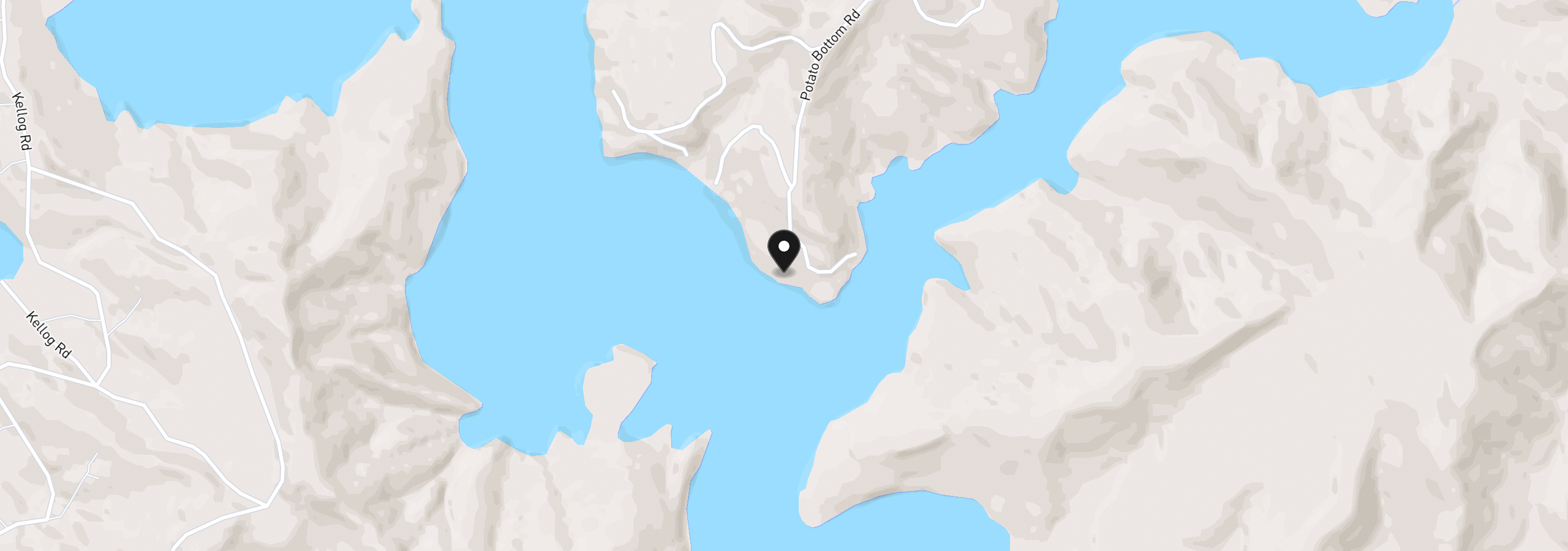 Map showing the location of 4097 S Tenmile Lk, Lakeside, OR 97449