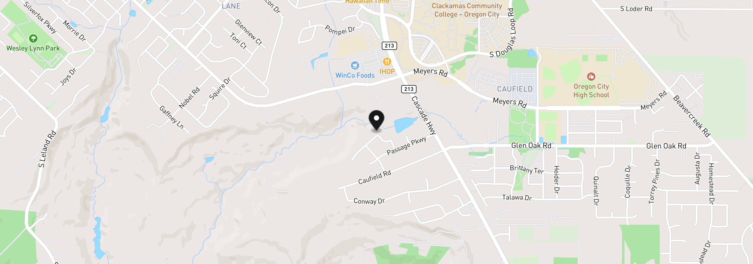 Map showing the location of 14027 Traveler Rd, Oregon City, OR 97045