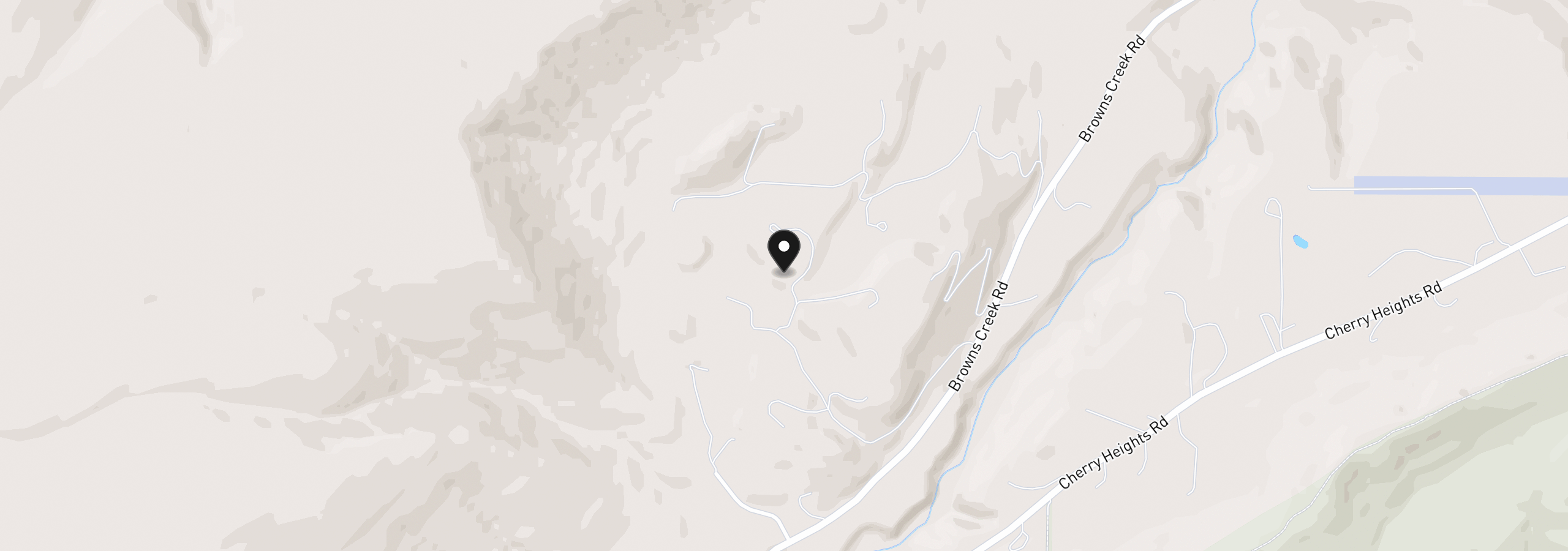 Map showing the location of 4397 Browns Creek Rd, The Dalles, OR 97058
