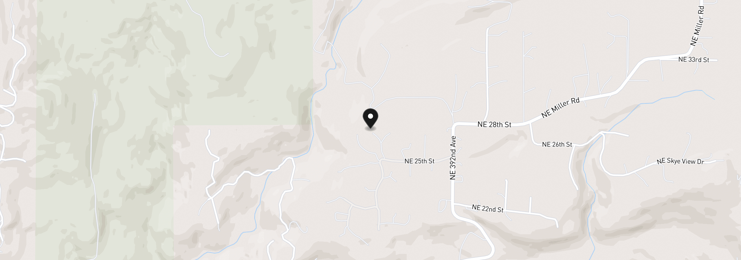 Map showing the location of 38622 NE 25th St, Washougal, Wa 98671