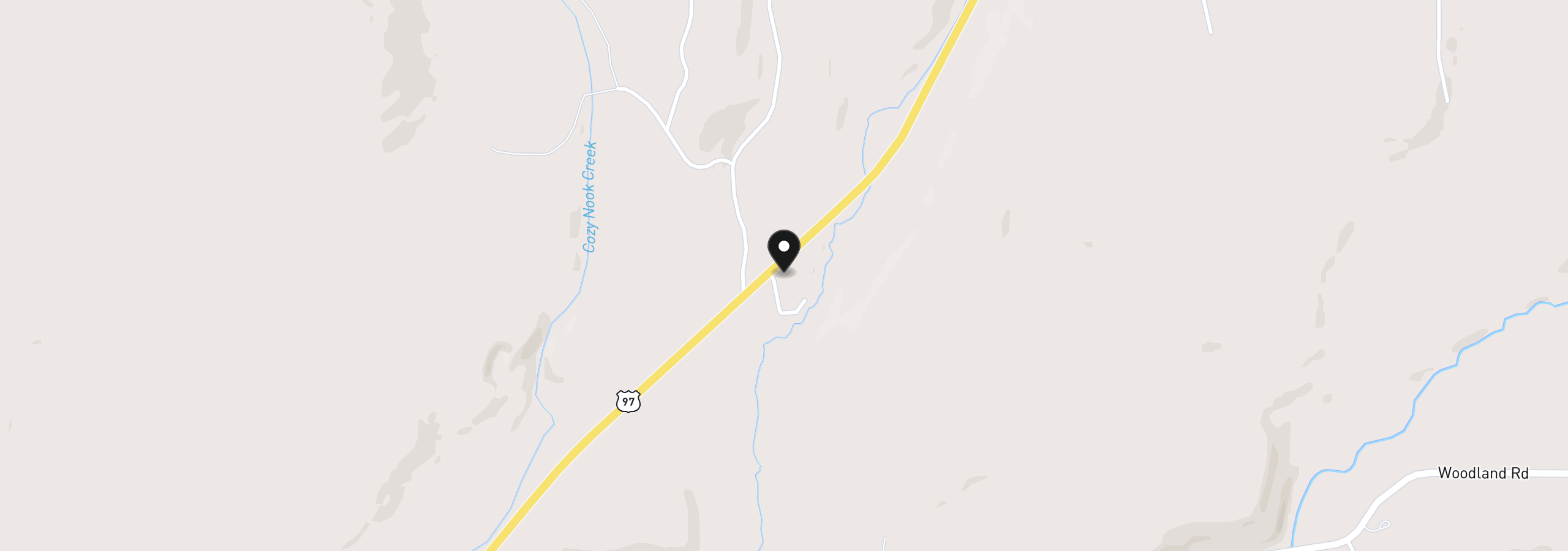 Map showing the location of 1704 Highway 97, Goldendale, Wa 98620