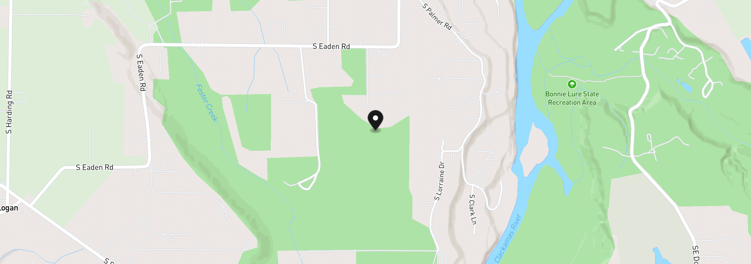 Map showing the location of 0 S Chynoweth Rd, Oregon City, OR 97045
