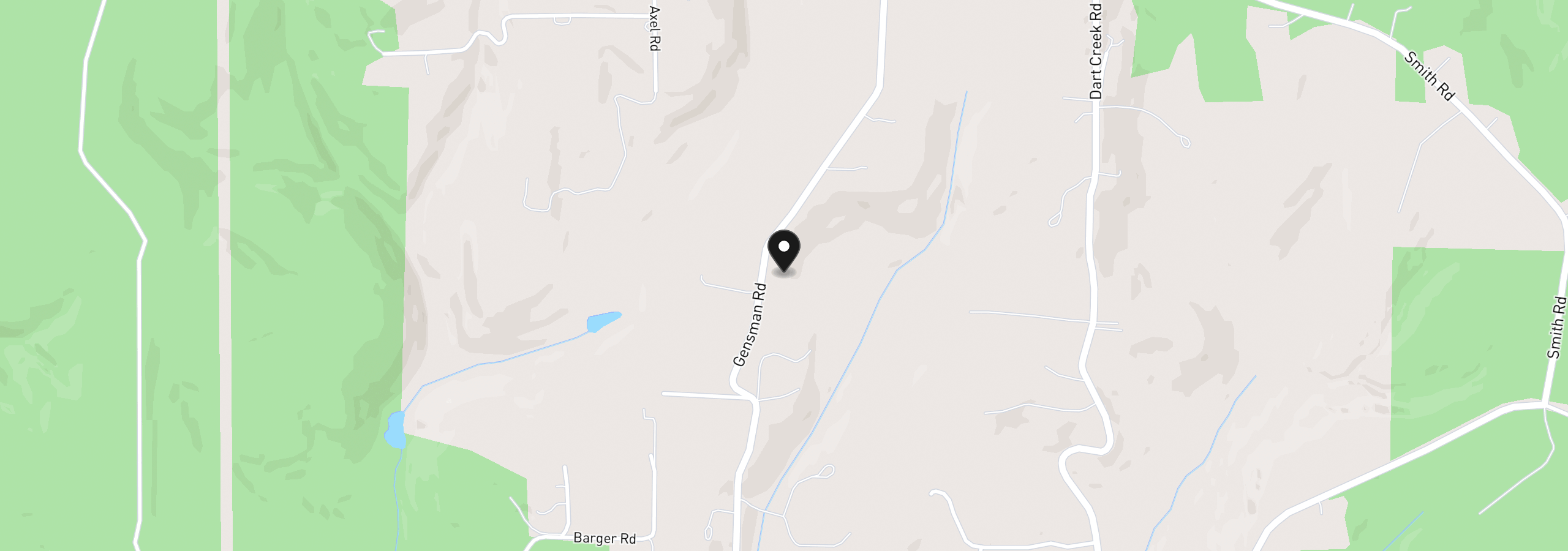 Map showing the location of Gensman, St. Helens, OR 97051