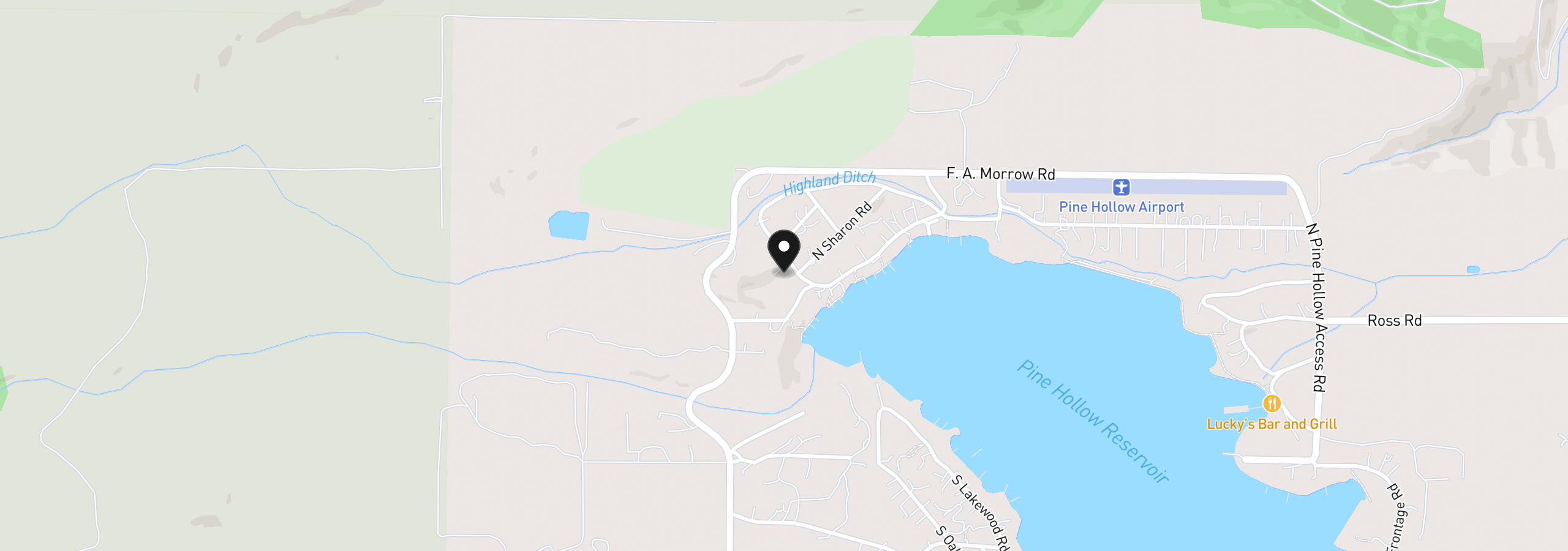 Map showing the location of 174 N Circle Dr, Tygh Valley, OR 97063