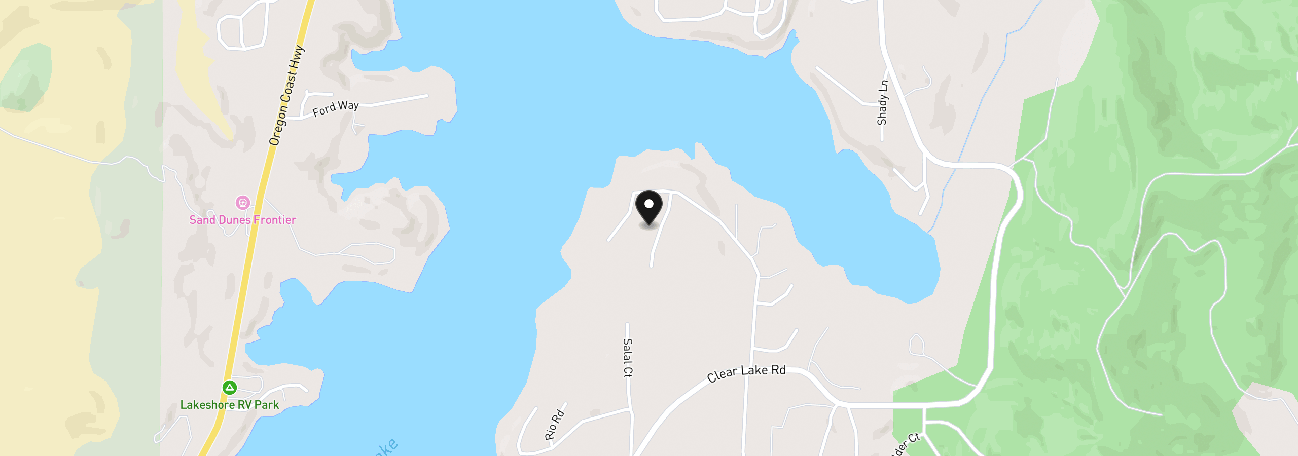Map showing the location of Summerbell Dr Lot 7, Florence, OR 97439