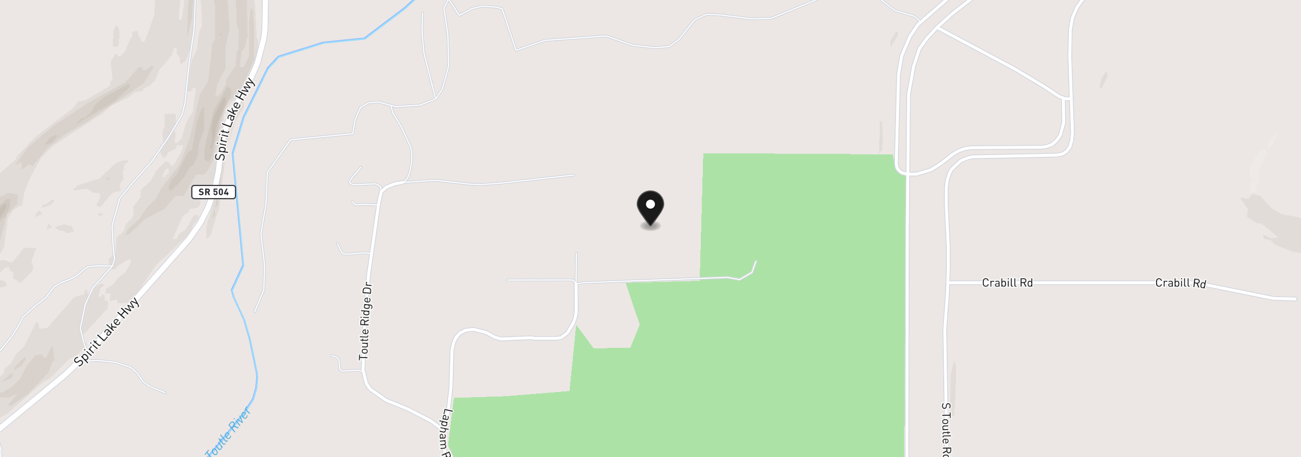 Map showing the location of 171 Mask Ln, Toutle, Wa 98649