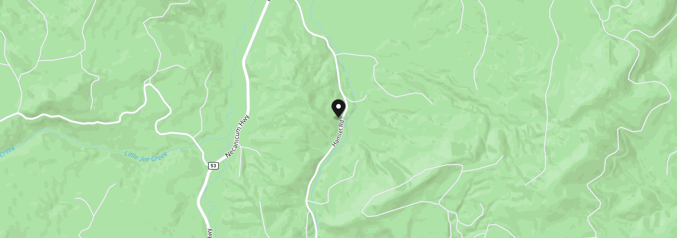 Map showing the location of Hamlet Road, Seaside, OR 97138