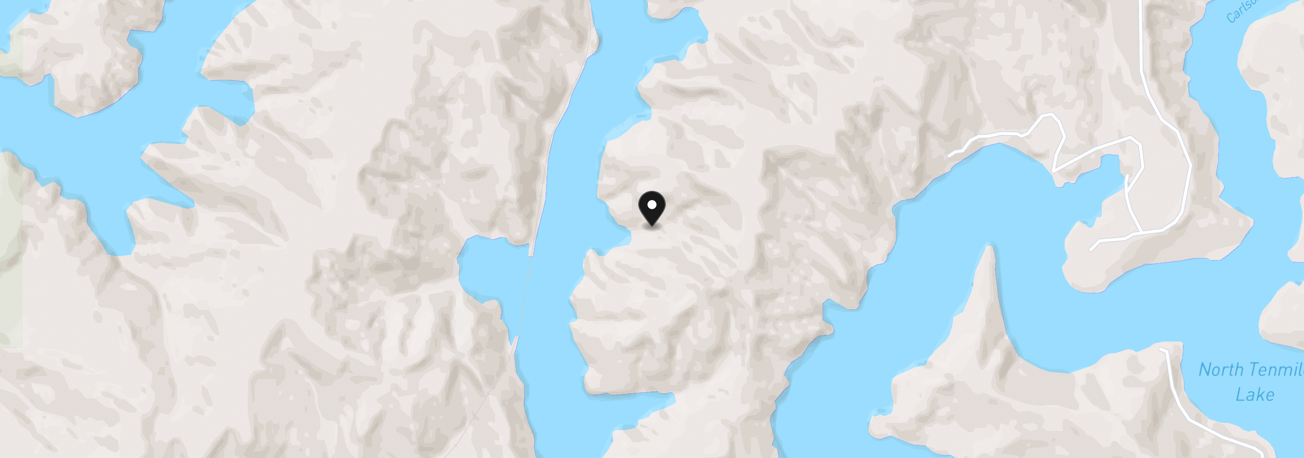 Map showing the location of 1523 N Tenmile, Lakeside, OR 97449