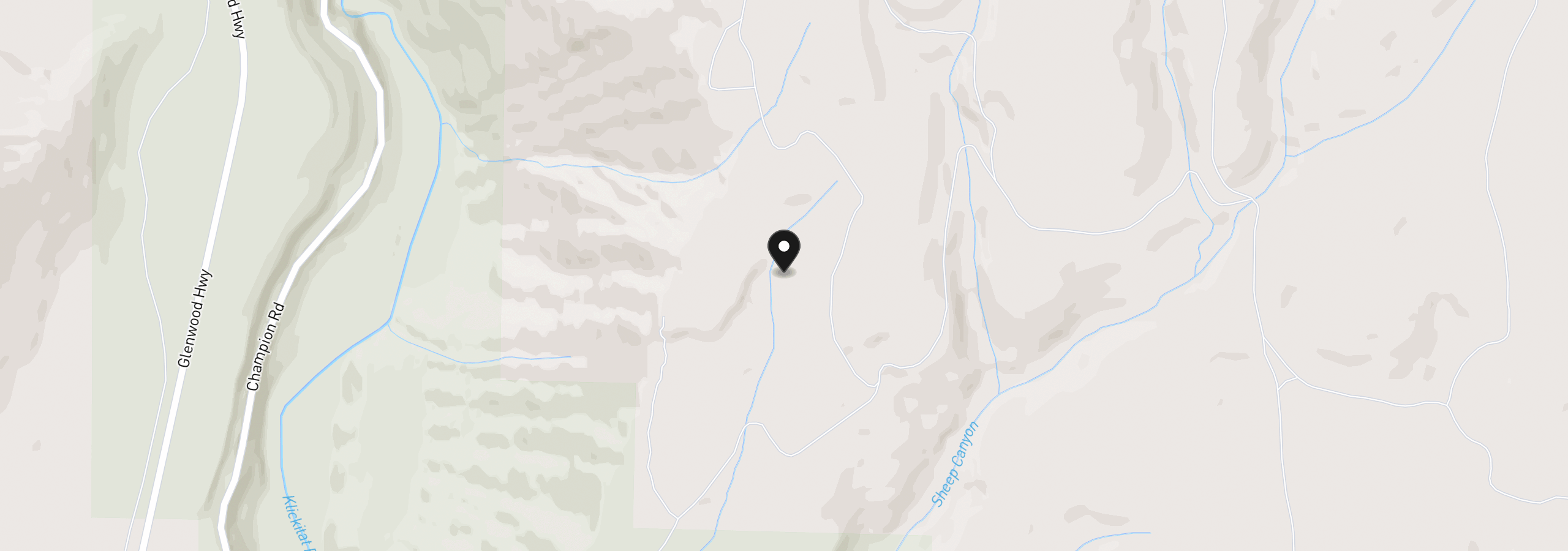 Map showing the location of Lot 27 Greyback Mtn Rd 27, Goldendale, Wa 98620