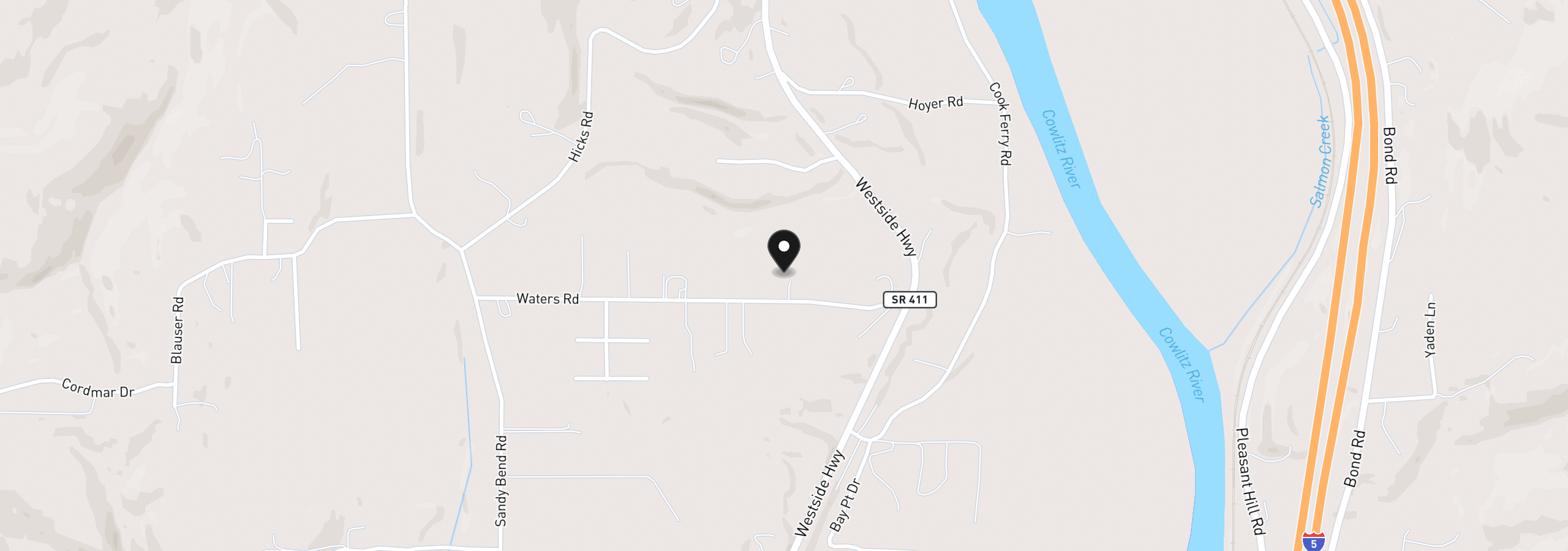 Map showing the location of 302 Waters Rd, Castle Rock, Wa 98611