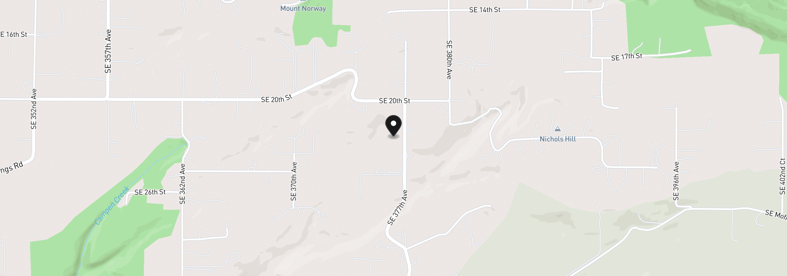 Map showing the location of 2312 SE 377th Ave Lot#5, Washougal, Wa 98671