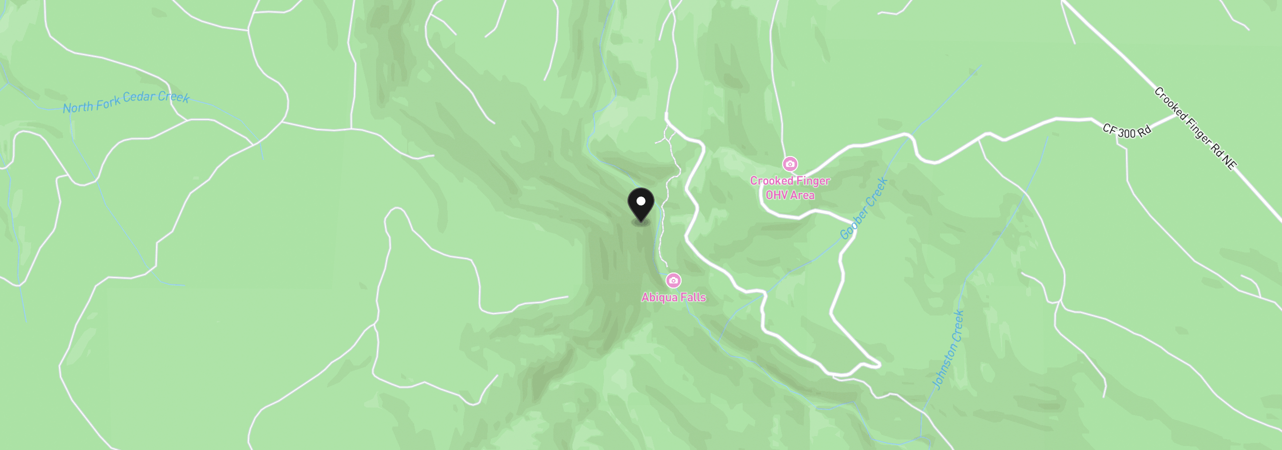Map showing the location of Abiqua Falls Lot 400, Scotts Mills, OR 97375