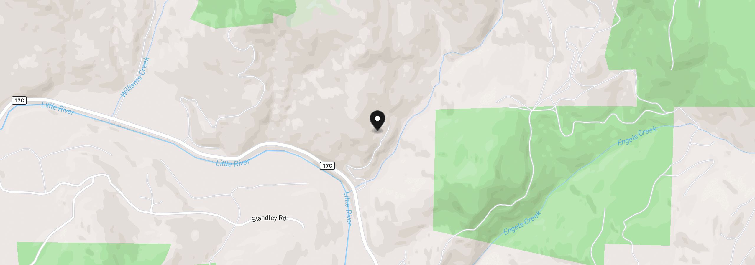 Map showing the location of 5424 Little River Rd, Glide, OR 97443
