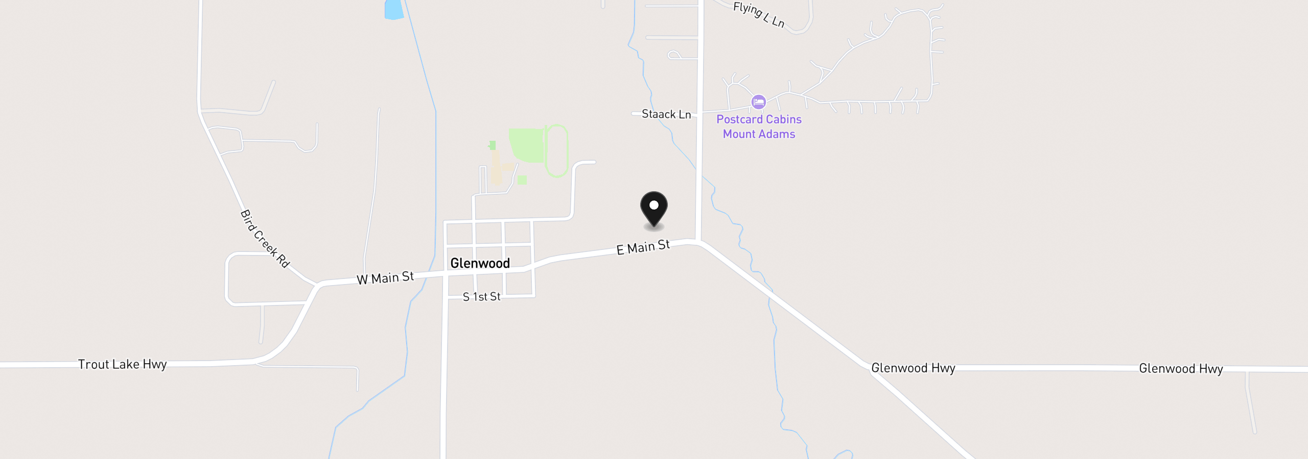 Map showing the location of E Main St Lot 2, Glenwood, Wa 98619