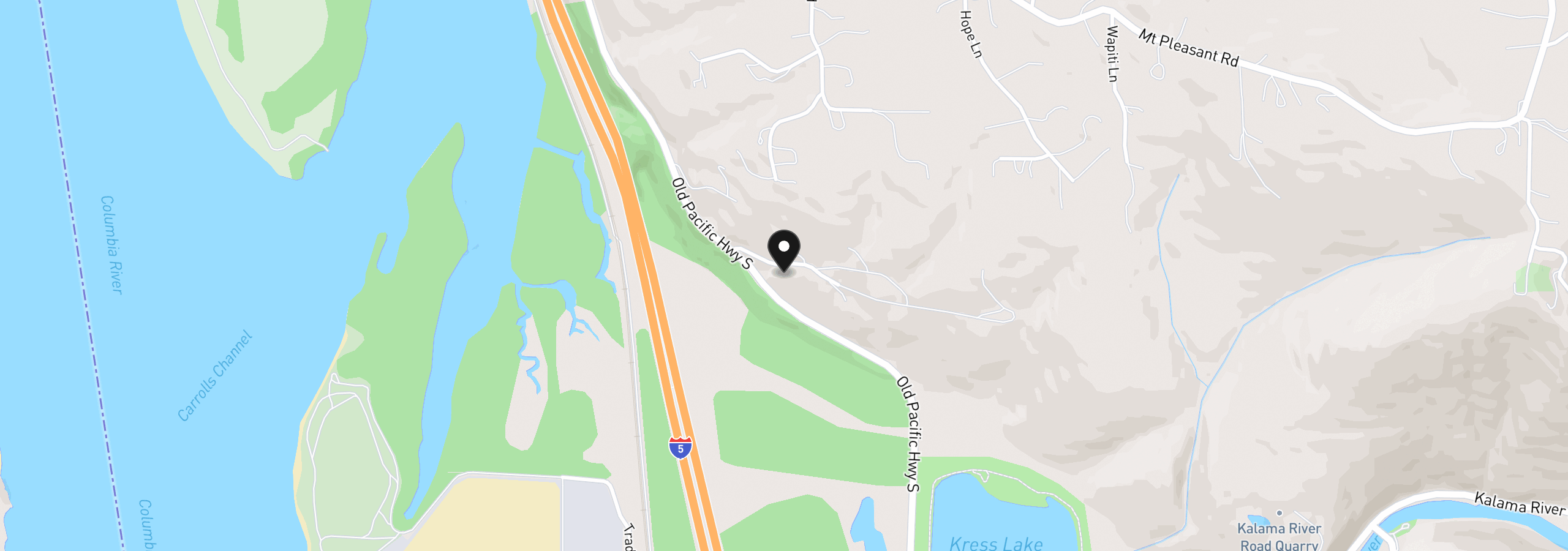 Map showing the location of 72 Bluff Rd, Kelso, Wa 98626