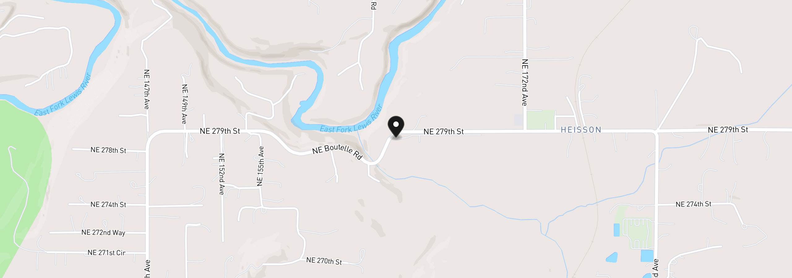 Map showing the location of 17004 NE 281st St, Battle Ground, Wa 98604