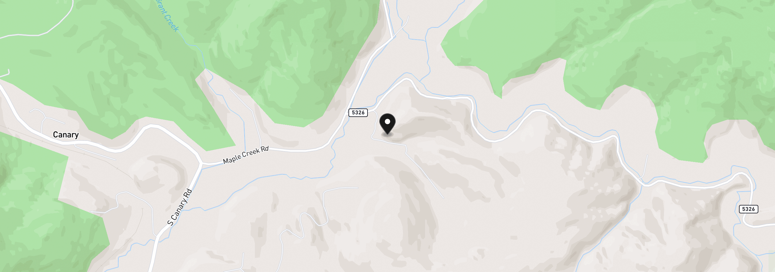 Map showing the location of 7470 Maple Creek Rd, Westlake, OR 97493