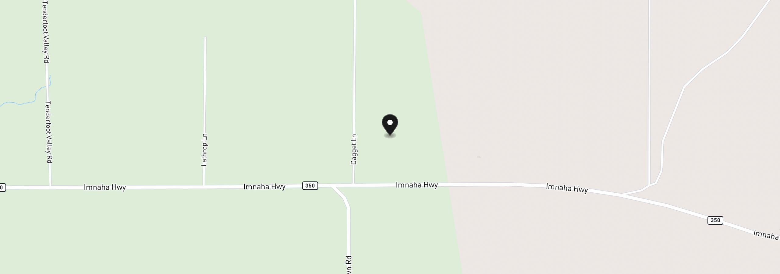 Map showing the location of Daggett Lane, Joseph, OR 97846