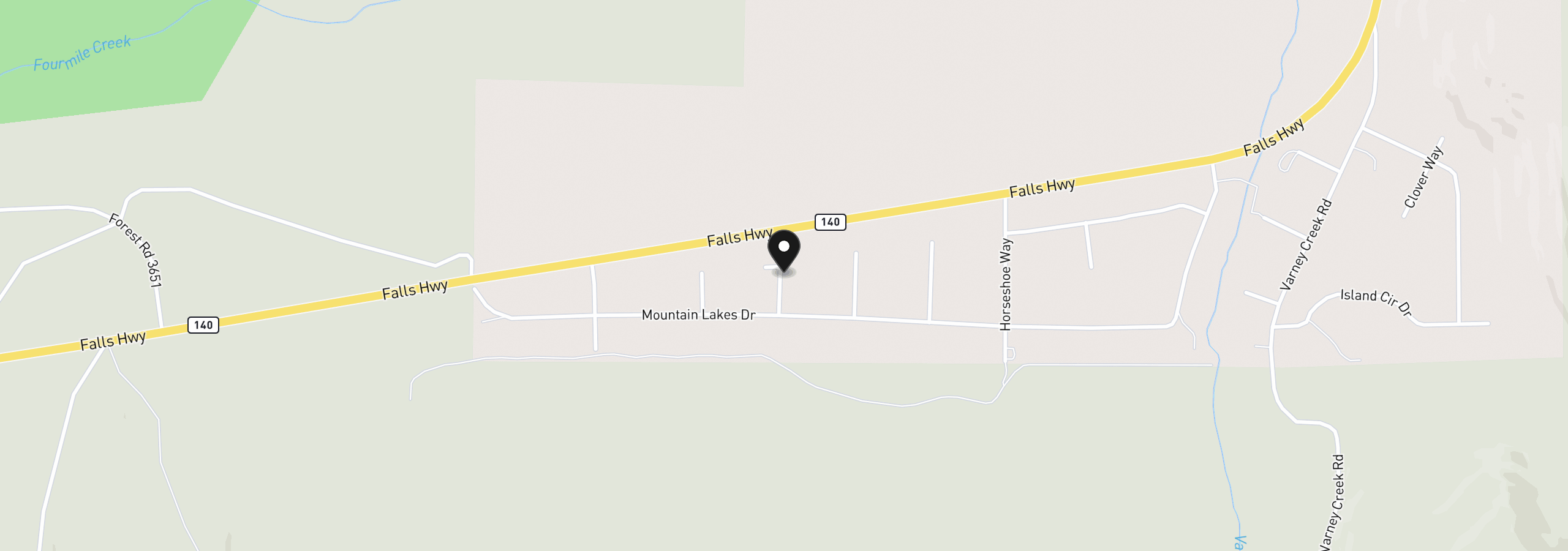 Map showing the location of Como Way 23, Klamath Falls, OR 97601