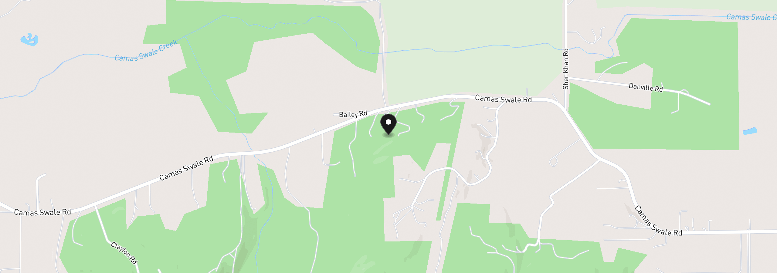 Map showing the location of 32018 Camas Swale Rd, Creswell, OR 97426