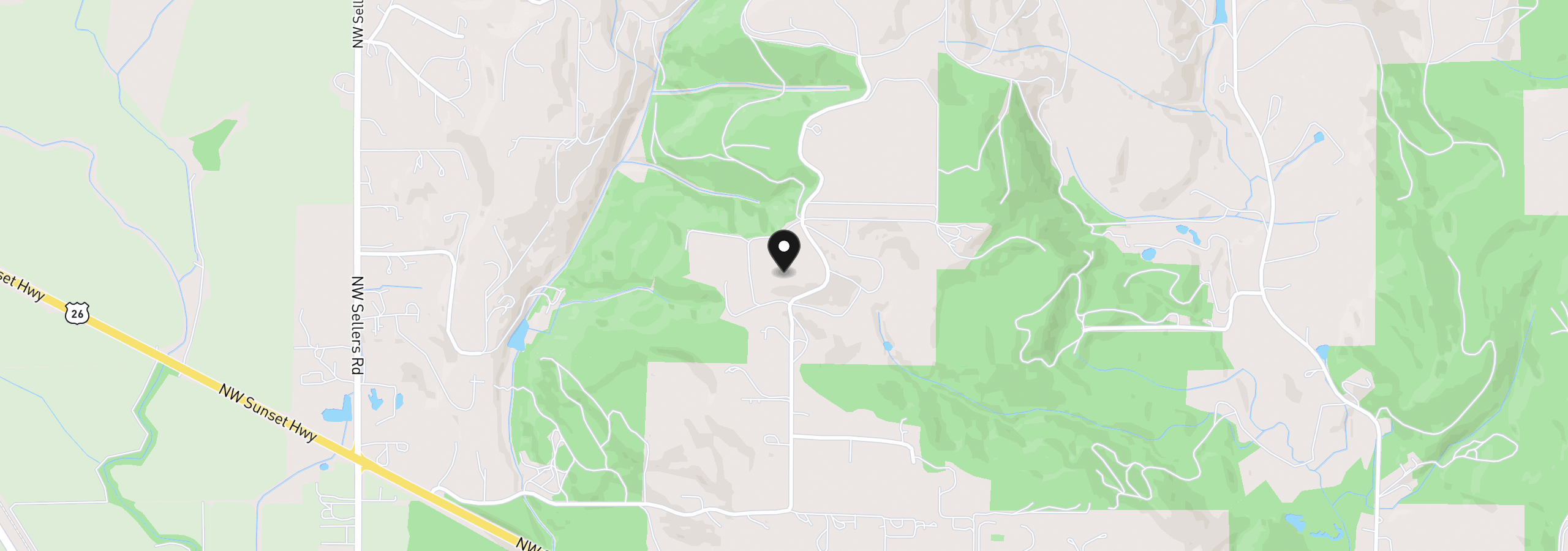 Map showing the location of NW Lodge Rd, Banks, OR 97106