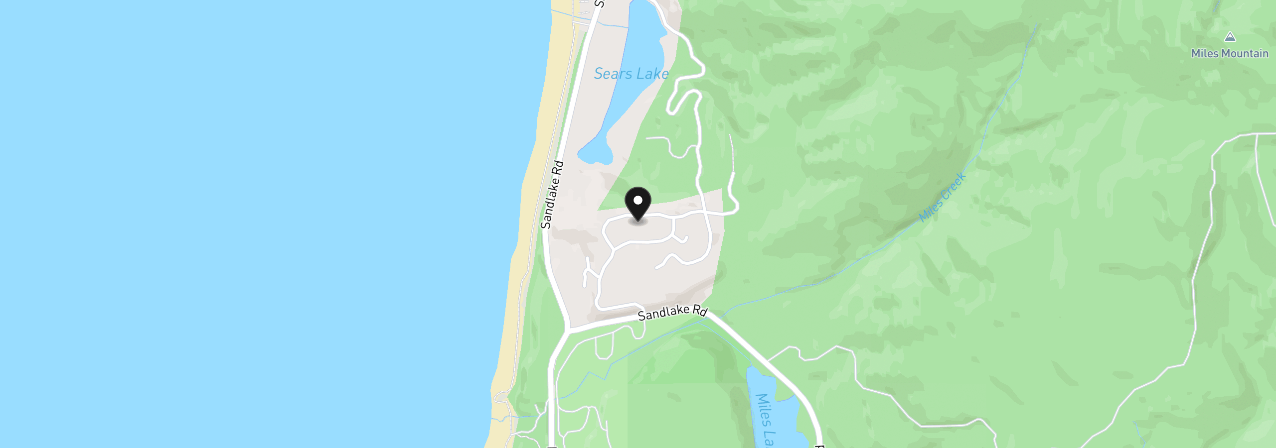Map showing the location of 4 NW Nantucket Drive, Cloverdale, OR 97112