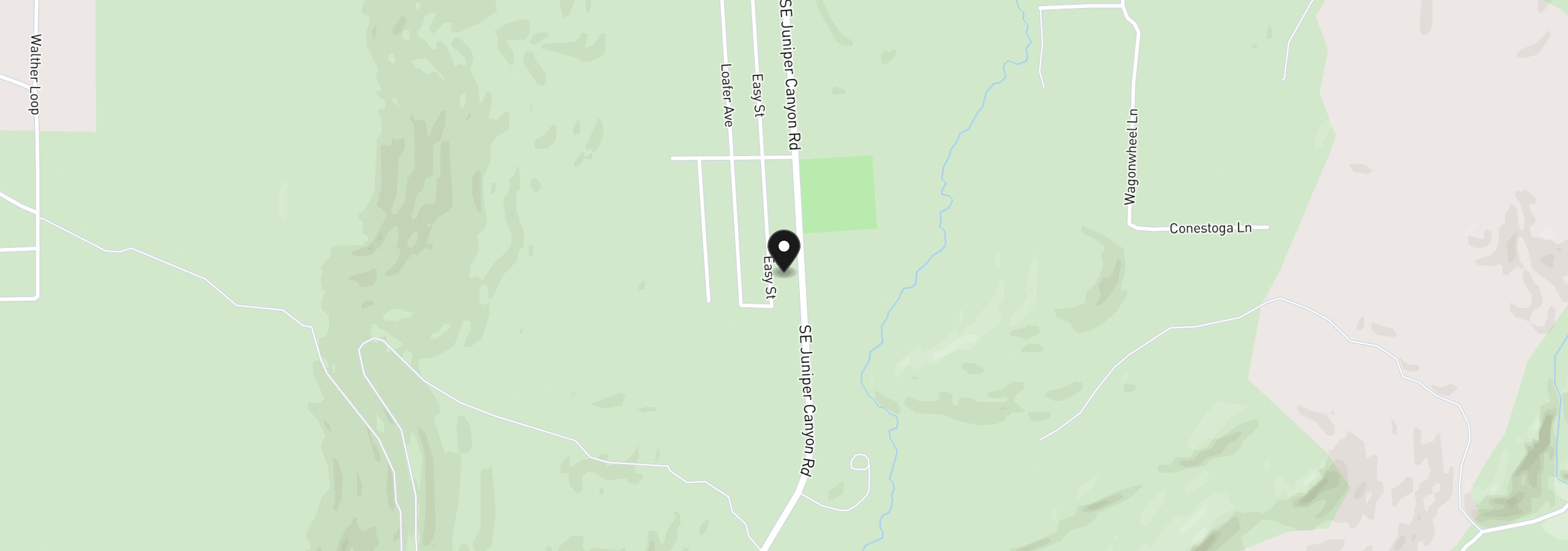 Map showing the location of 15226 SE Easy St, Prineville, OR 97754