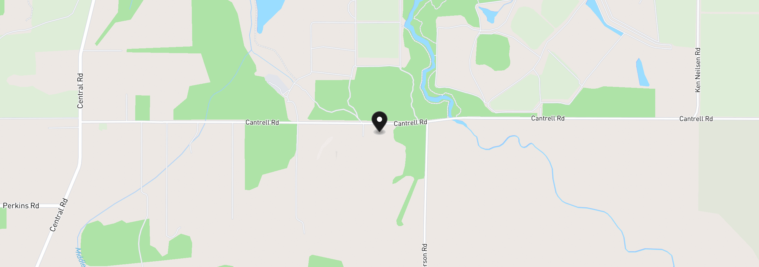 Map showing the location of Cantrell Rd, Eugene, OR 97402
