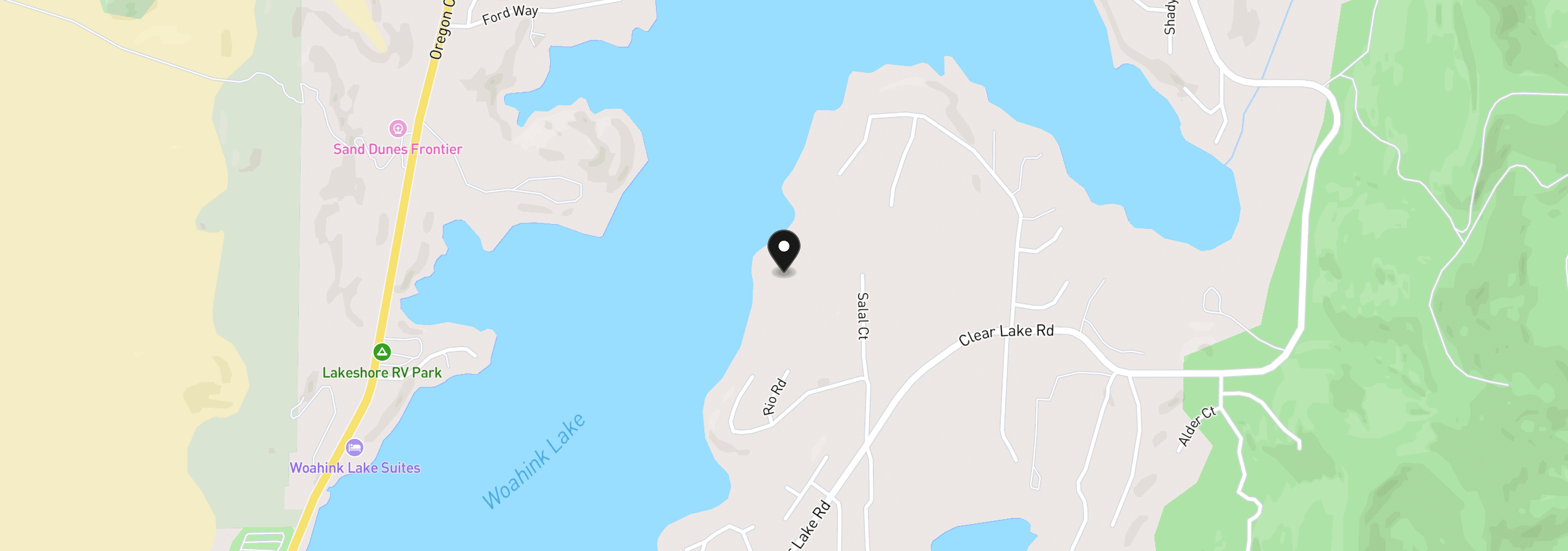 Map showing the location of 5255 Salal Ct, Florence, OR 97439