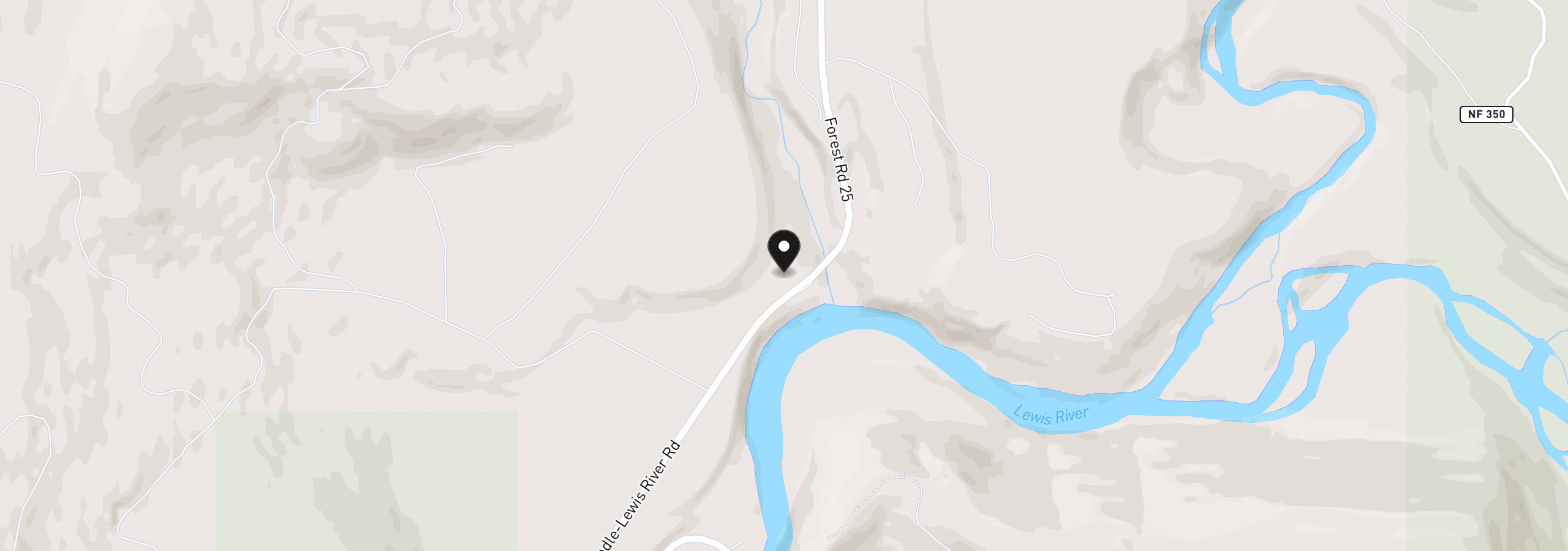 Map showing the location of 192 Sasquatch Way, Cougar, Wa 98616