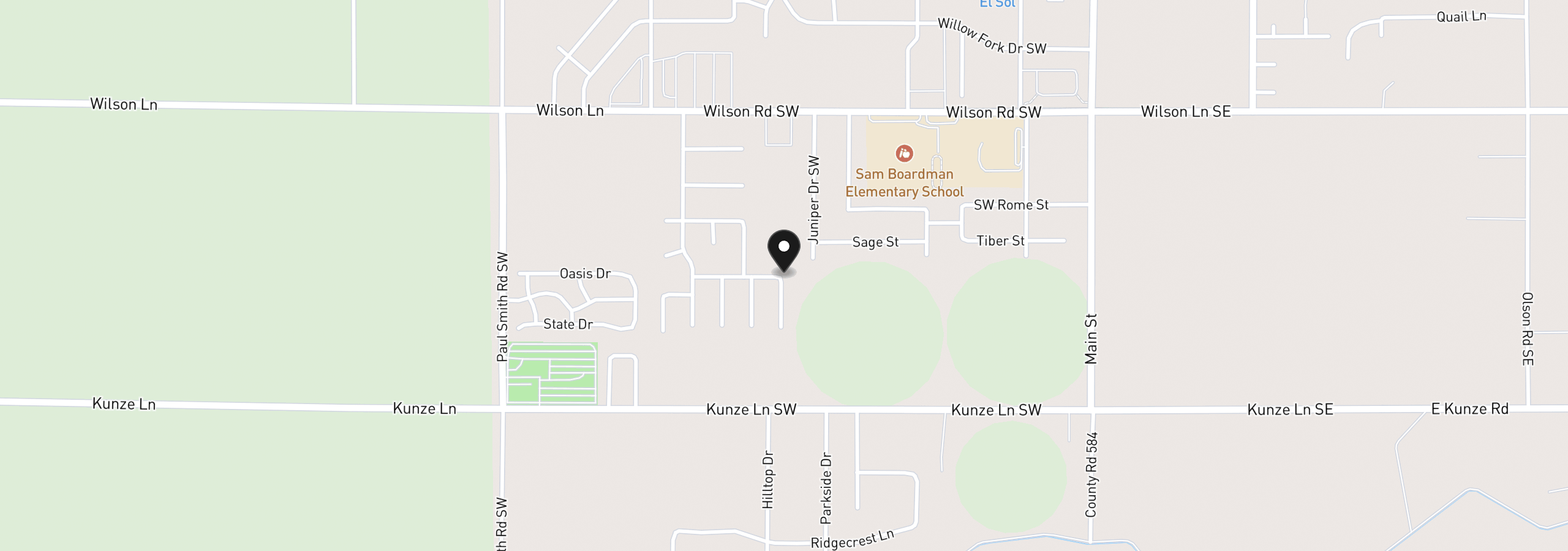 Map showing the location of 235 SW Goldfinch, Boardman, OR 97818