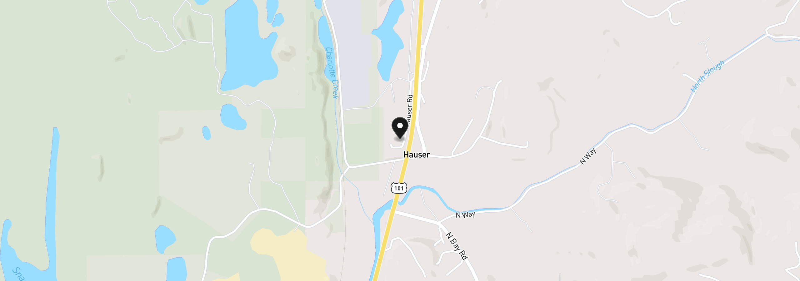 Map showing the location of 68760 Hauser Rd, North Bend, OR 97459