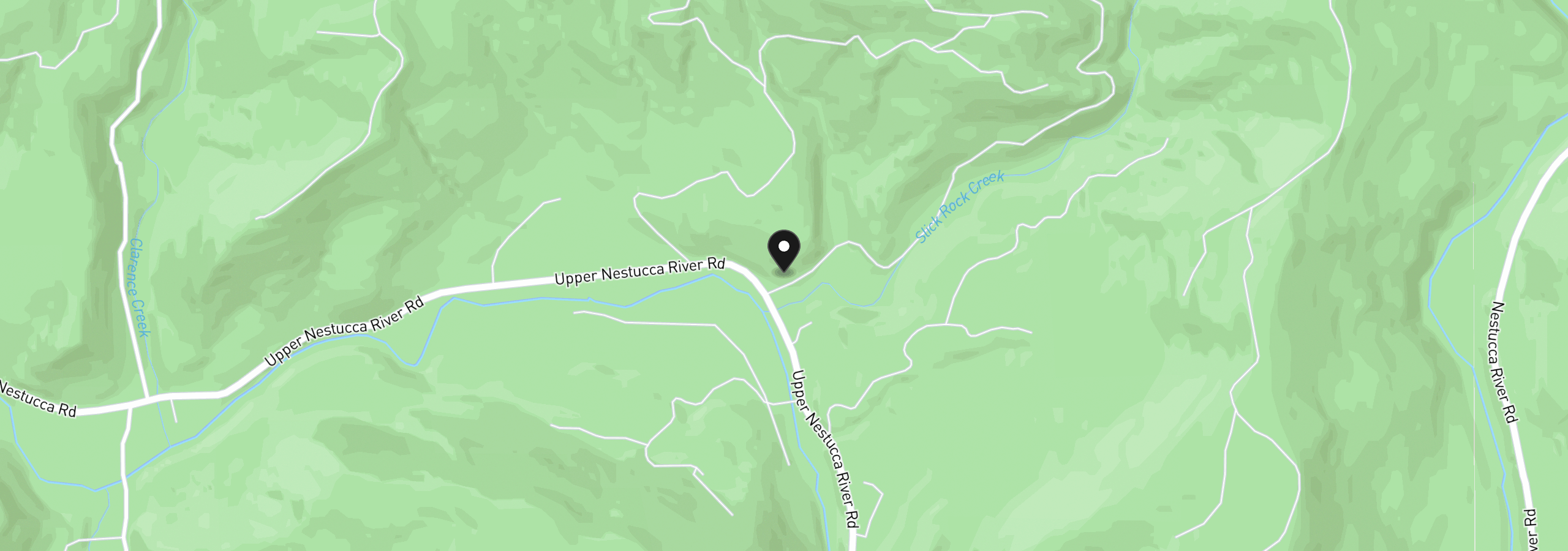 Map showing the location of 301 Upper Nestucca River Rd, Beaver, OR 97108