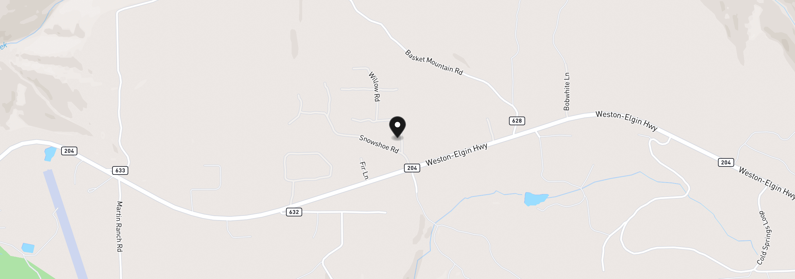 Map showing the location of 78234 Strawberry Ln, Weston, OR 97886