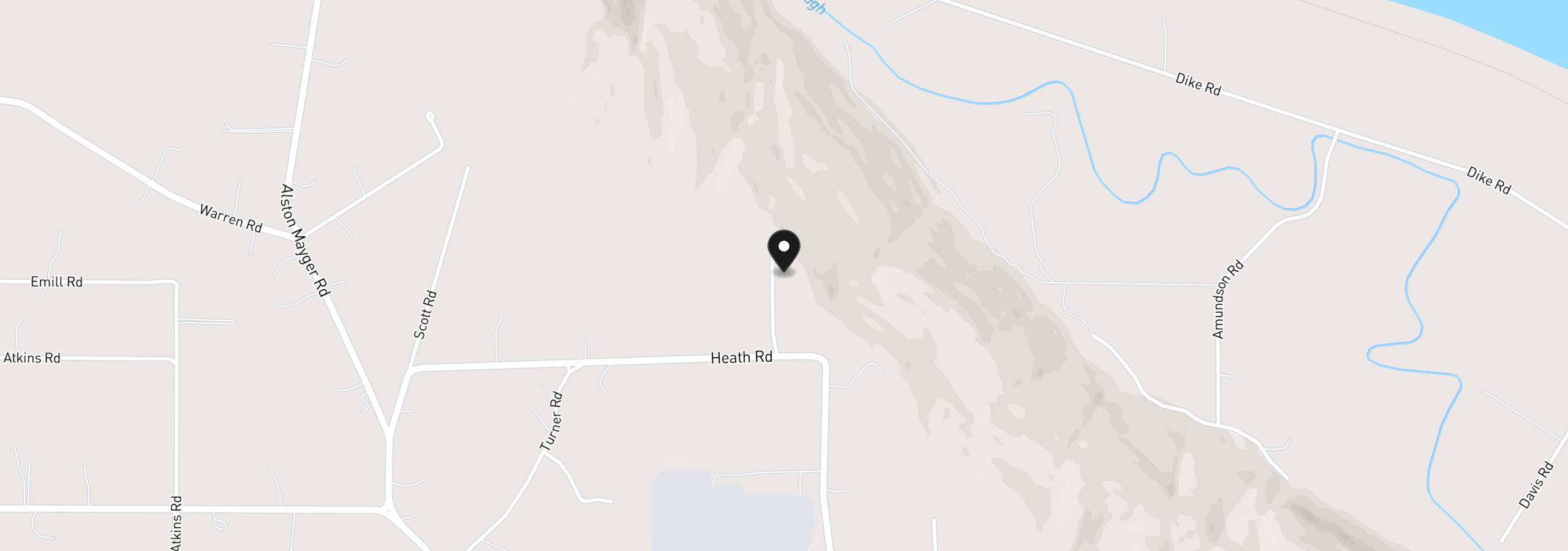 Map showing the location of 76658 Heath Rd, Rainier, OR 97048